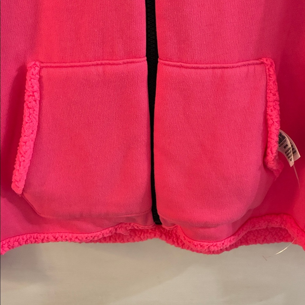 Victoria's Secret 🥳2xHP🥳 PINK Vibrant Pink Zip-up Hoodie Jacket - Picture 3 of 8
